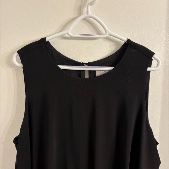 Laura Black Sleeveless Ruffled Cocktail Dress - Picture 4 of 13